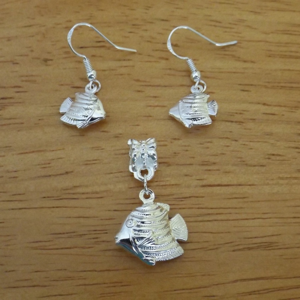 New silver plated jewelry set (#1916)